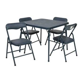 Image for Flash Furniture Kids Navy 5 Piece Folding Table And Chair Set from HD Supply