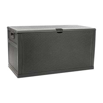 Image for Flash Furniture Gray 120 Gallon Plastic Deck Box Outdoor Storage from HD Supply
