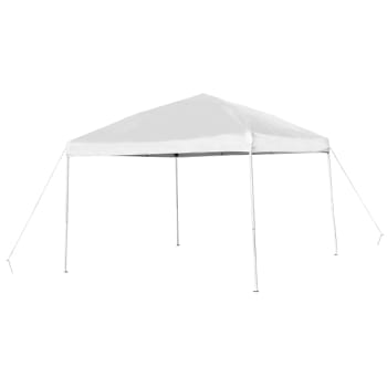 Image for Flash Furniture 10'x10' White Pop Up Straight Leg Canopy Tent from HD Supply