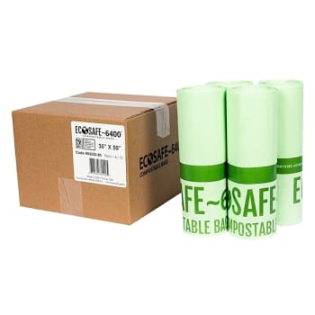 Image for Ecosafe Compostable Can Liner 0.85 Mil 35x50",  Case Of 90 from HD Supply