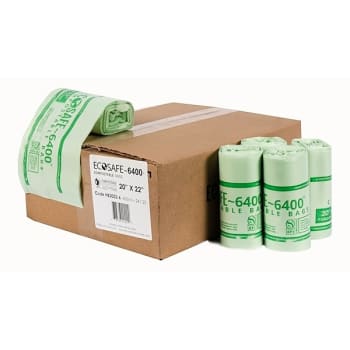 Image for Ecosafe Compostable 7 Gallon Can Liner, 0.6 Mil 20x22",  Case Of 600 from HD Supply