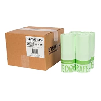 Image for Ecosafe Compostable Can Liner 0.85 Mil 28x44",  Case Of 135 from HD Supply