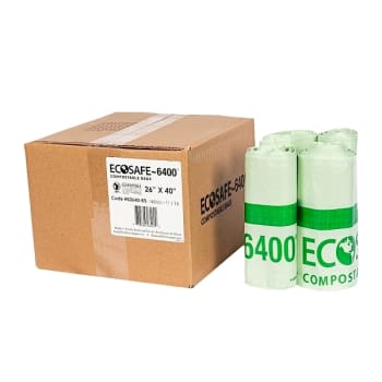 Image for Ecosafe Compostable Can Liner 0.85 Mil 26x40",  Case Of 165 from HD Supply