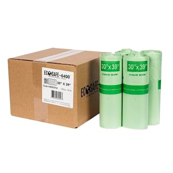 Image for Ecosafe Compostable Can Liner 0.85 mL 30 In. X 39 In. (135-Case) from HD Supply