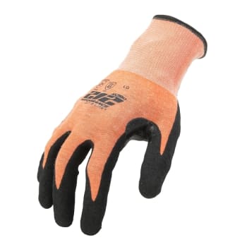 Image for 212 Performance Seamless Foam Nitrile Cut Resistant Hi-Viz Gloves, Large, Orange from HD Supply