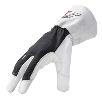 212 Performance Arc Economy Tig Goatskin Welding Gloves, Large, Black/White