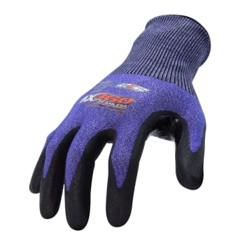 212 Performance Seamless Cut Resistant Dotted Grip Gloves, Medium, Blue