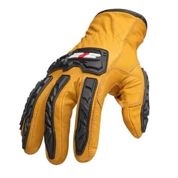 Image for 212 Performance Cut Resist 5 Impact Leather Driver Gloves, Large, Golden Brown from HD Supply