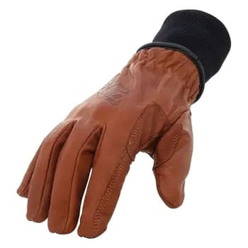 212 Performance Ansi A3 Buffalo Leather Driver Work Glove, Small, Brown