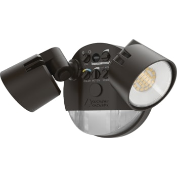 Image for Lithonia Lighting LED Round Residential Floodlights, Motion Sensor Dk Bronze from HD Supply