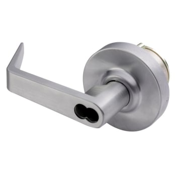 Image for Arrow Lock Night Latch Less Core Lever Trim (Satin Chrome) from HD Supply