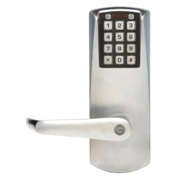 Image for Kaba Access Pushbutton Svr Trim Exit Device W/ Schlage C Keyway (Satin Chrome) from HD Supply