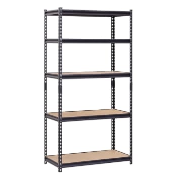Image for Muscle Rack 5-Tier Steel Shelving In Black, 36 In. W X 72 In. H X 18 In. D from HD Supply
