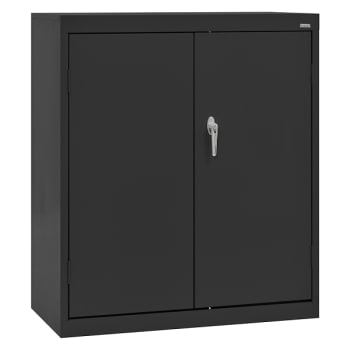 Image for Sandusky Counter Height Cabinet In Black, 36 In. W X 42 In. H X 24 In. D from HD Supply