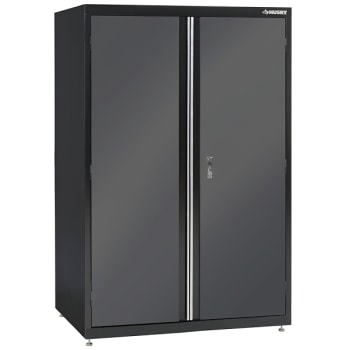 Image for Husky Welded Cabinet in Black and Gray, 46 in. W x 72 in. H x 24 in. D from HD Supply
