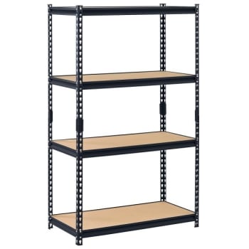 Image for Muscle Rack 4-Tier Steel Shelving In Black, 36 In. W X 60 In. H X 18 In. D from HD Supply
