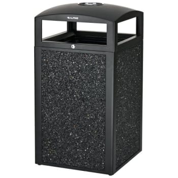 Image for Alpine Industries 40-Gallon All-Weather Trash Can W/ Gr Stone Panels And Ashtray from HD Supply