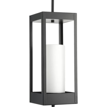 Image for Progress Lighting Patewood 7 x 18 in. 1-Light Outdoor Lantern (Matte Black) from HD Supply