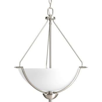 Image for Progress Lighting Bravo 21 In. 3-Light Pendant Fixture (Brushed Nickel) from HD Supply