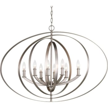 Image for Progress Lighting Equinox 14 In. 8-Light Pendant Fixture (Burnished Silver) from HD Supply
