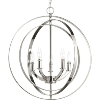 Image for Progress Lighting Equinox 22 in. 5-Light Pendant Fixture (Polished Nickel) from HD Supply