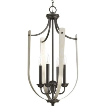 Progress Led Noma Antique Bronze Four Light Foyer Fixture Pendant