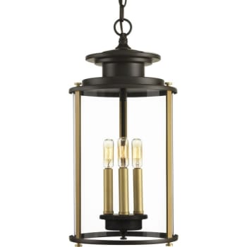 Image for Progress Lighting Squire 9.88 X 20.25 In. 3-Light Outdoor Lantern (Antique Bronze) from HD Supply