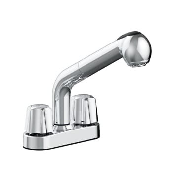 Image for Two Handle Pull Out Laundry Faucet In Chrome from HD Supply