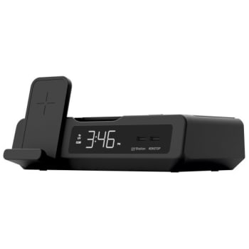 Image for Nonstop Nonstop Uv Station, Alarm Clock With Qi Wireless Usb Charging In Black from HD Supply