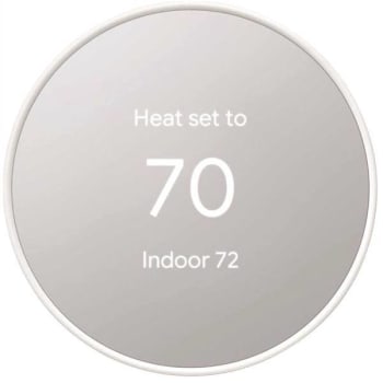Image for Google Nest Smart Programmable Wi-Fi Thermostat Snow from HD Supply