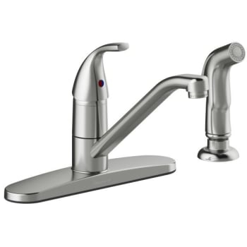Image for Seasons® Anchor Point™ Single Handle Kitchen Faucet, With Spray, Stainless Steel from HD Supply