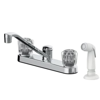 Seasons® Double-Handle Kitchen Faucet With Side Sprayer In Chrome
