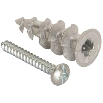 Image for #8 X 1-1/2 Inch Ez Metal Zinc Wall Anchors Kit, Package Of 25 from HD Supply