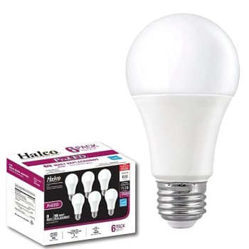 Halco Contractor 9-Watt A19 Non-Dimmable LED 2700K Bulb Warm Wht Package of 6
