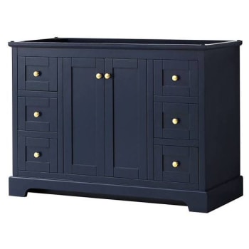 Image for Wyndham Avery 48" Dark Blue Single Vanity, No Countertop, No Sink from HD Supply