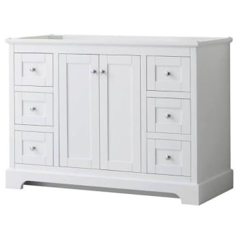Image for Wyndham Avery 48" White Single Vanity, No Countertop, No Sink from HD Supply