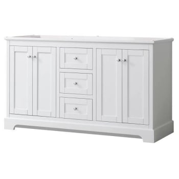 Image for Wyndham Avery 60" White Double Vanity, No Countertop, No Sinks from HD Supply