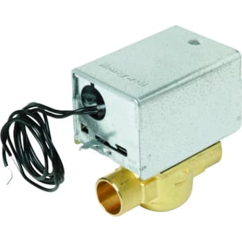 Image for Honeywell® Hydronic Zone Valve, 24 Volt, 3/4" Sweat, Manual Lever, 18" Leads from HD Supply