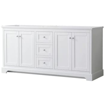 Image for Wyndham Avery 72" White Double Vanity, No Countertop, No Sinks from HD Supply