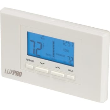 Lux® 24 Volt Programmable Heat/cool Thermostat, 5-3/8w X 3-3/8"h