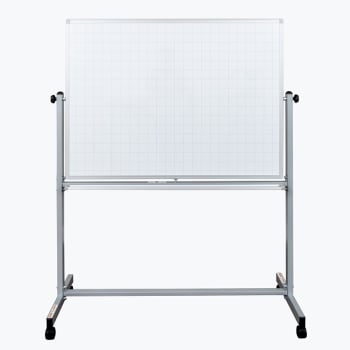 Luxor 48" X 36" Mobile Magnetic Combination Ghost Grid/whiteboard