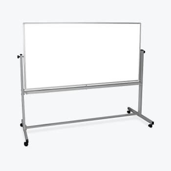 Image for Luxor 72"w X 40"h Double-Sided Magnetic Whiteboard from HD Supply