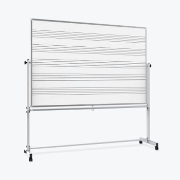Image for Luxor 72"w X 48"h Mobile Music Whiteboard / Whiteboard from HD Supply