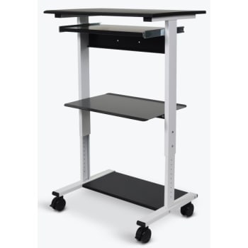 Image for Luxor Three-Shelf Adjustable Stand Up Workstation from HD Supply
