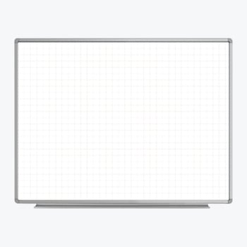 Image for Luxor 48" X 36" Wall-Mounted Magnetic Ghost Grid Whiteboard from HD Supply