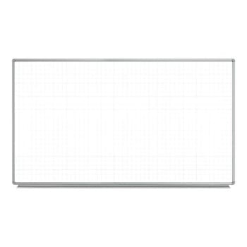 Image for Luxor 72" X 40" Wall-Mounted Magnetic Ghost Grid Whiteboard from HD Supply