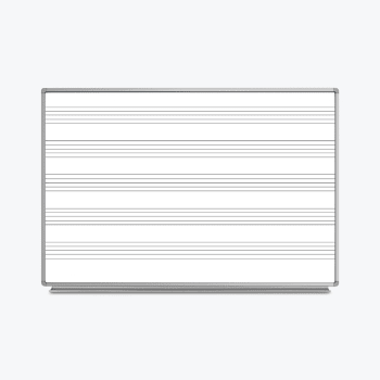 Image for Luxor 72"w X 48"h Wall-Mount Music Whiteboard from HD Supply