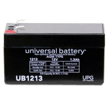 Image for Universal Power Group 12v 1.3 Ah F1 Term Seald Lead Acid Agm Rechareagbl Battery from HD Supply