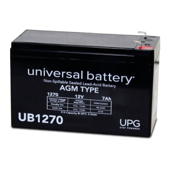 Universal Power Group 12V 7Ah F1 Term Sealed Lead Acid Agm Rechargeable Battery