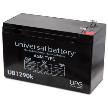 Image for Universal Power Group 12v 9ah F2 Term Sealed Lead Acid Agm Rechargeable Battery from HD Supply